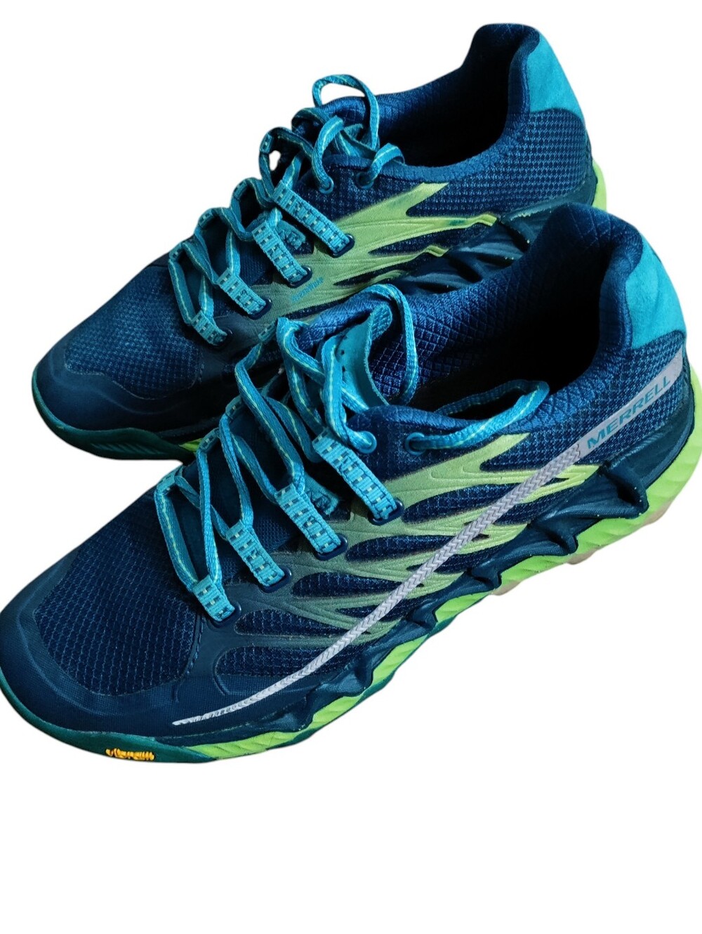 Merrell All Out Peak Trail Athletic Sneakers Sporty Colorful Gorpcore